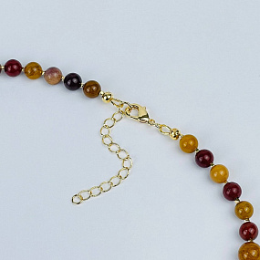 Колье на увеличение из Яшмы (Мукаит), Артикул: 118408 - изображение товара №3