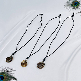 Кулон на шнурке из Аммонита, Артикул: 085785 - изображение товара №2