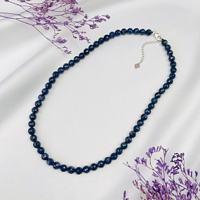 Бусы из Корунда "Сапфир", Артикул: 106674 - изображение товара №1