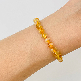 Браслет из камня Цитрин, Артикул: 072258 - изображение товара №1