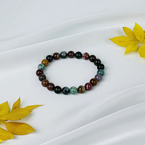 Браслет с океанической Яшмой, Артикул: 092437 - изображение товара №2