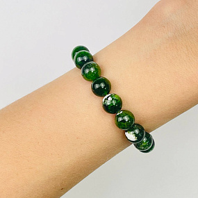 Браслет из Хромдиопсида, Артикул: 074024 - изображение товара №1