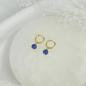 Серьги из Танзанита, Артикул: 117415 - изображение товара №2