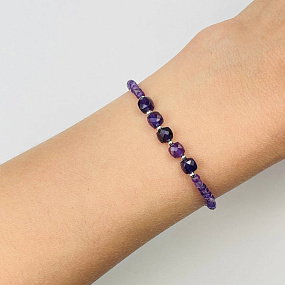 Браслет из Аметиста, Артикул: 109973 - изображение товара №1
