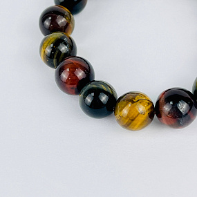 Браслет из Тигрового, Бычьего и Соколиного глаза, Артикул: 117835 - изображение товара №3