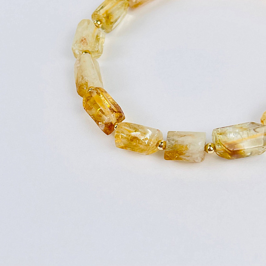 Браслет из Цитрина, Артикул: 116995 - изображение товара №3