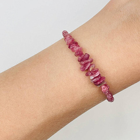 Браслет из розового Турмалина