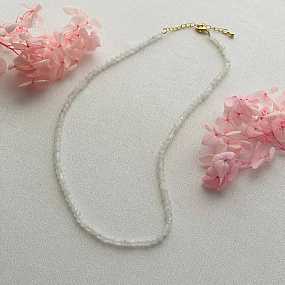 Бусы из Лунного камня огранка, Артикул: 099564 - изображение товара №4