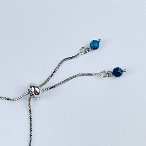 Браслет регулируемый с Азуритом, Артикул: 117910 - изображение товара №3