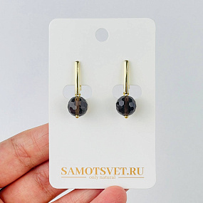 Серьги из Раухтопаза