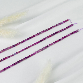 Бусины для украшений из Лепидолита (70 бусин), Артикул: 116776 - изображение товара №3