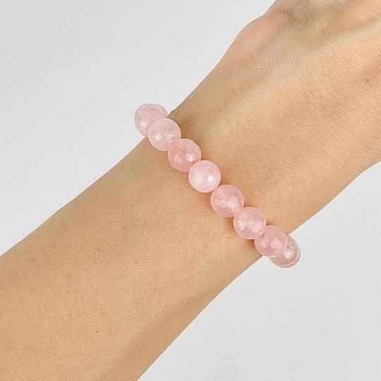 Браслет из Розового кварца, Артикул: 075891 - изображение товара №1