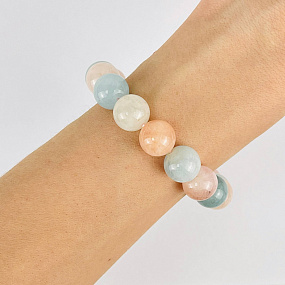 Браслет из Берилла микс, Артикул: 083702 - изображение товара №1