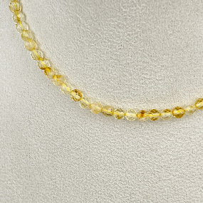 Колье из Цитрина, Артикул: 078470 - изображение товара №2
