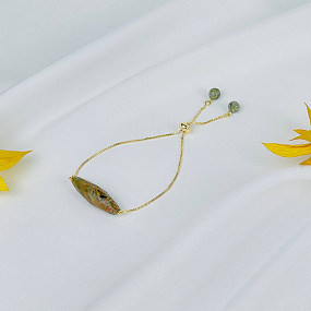 Браслет регулируемый из океанической Яшмы, Артикул: 117872 - изображение товара №1