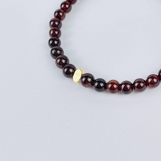 Браслет из Граната со вставкой, Артикул: 117012 - изображение товара №3