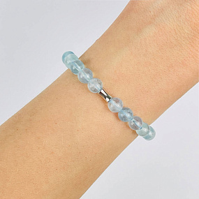 Браслет из Аквамарина со вставкой, Артикул: 118248 - изображение товара №1