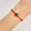 Защитный браслет Красная нить с Нефритом