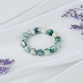 Браслет из Мохового агата, Артикул: 118266 - изображение товара №2