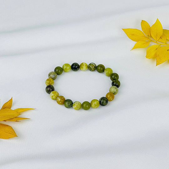 Браслет из Змеевика, Артикул: 117194 - изображение товара №2