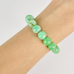 Браслет из Хризопраза, Артикул: 112665 - изображение товара №1