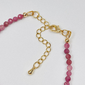 Браслет из розового Турмалина, Артикул: 108669 - изображение товара №4