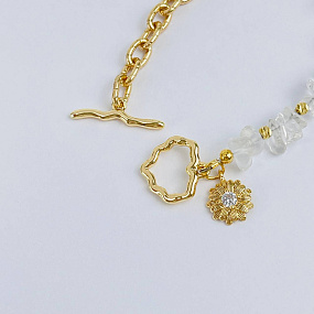 Браслет из Горного Хрусталя с цепочкой, Артикул: 118157 - изображение товара №4