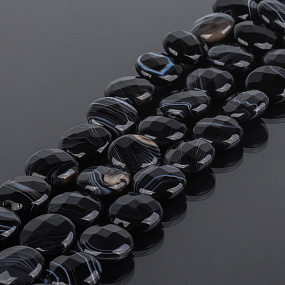 Бусины для украшений из Агата полосатого огранка