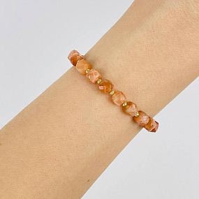 Браслет регулируемый из Солнечного камня, Артикул: 118140 - изображение товара №2