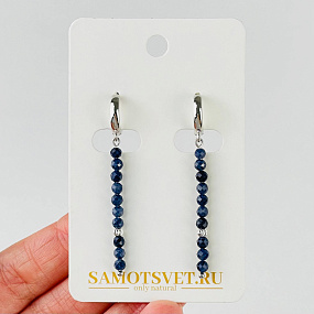 Серьги из Сапфира (Корунд), Артикул: 117705 - изображение товара №1