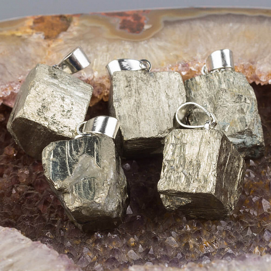 Кулон из Пирита , Артикул: 091758 - изображение товара №1