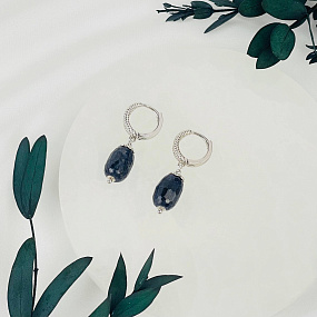 Серьги Сапфира, Артикул: 117232 - изображение товара №2