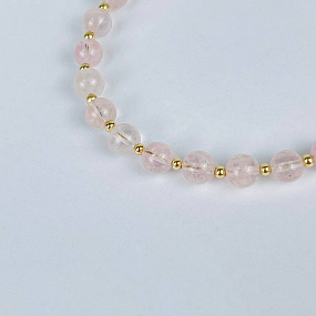 Браслет регулируемый из Морганита, Артикул: 117635 - изображение товара №3