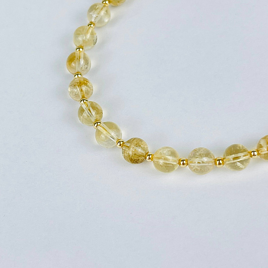 Браслет регулируемый из Цитрина, Артикул: 117595 - изображение товара №3