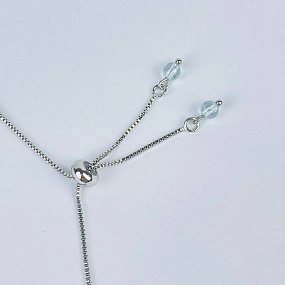 Браслет регулируемый из голубого Топаза, Артикул: 117303 - изображение товара №3