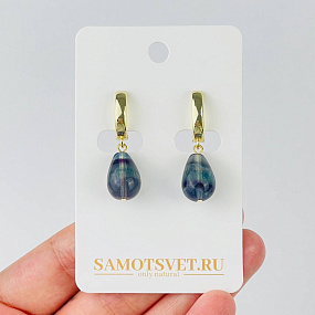 Серьги из Флюорита
