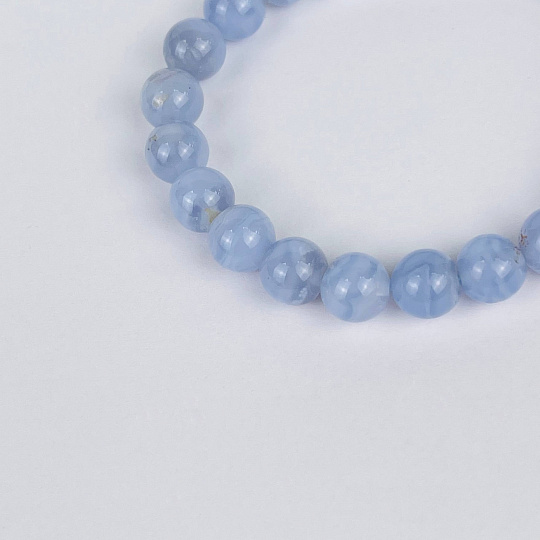 Браслет из Голубого агата, Артикул: 117212 - изображение товара №3