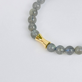 Браслет со вставкой из Лабрадора, Артикул: 085119 - изображение товара №3