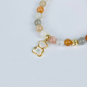 Браслет из Лунного камня микс с подвеской, Артикул: 099303 - изображение товара №3