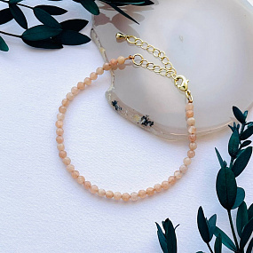 Браслет из Лунного камня, Артикул: 100854 - изображение товара №1