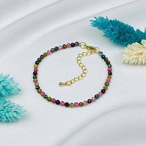 Браслет из Турмалина микс, Артикул: 108652 - изображение товара №2