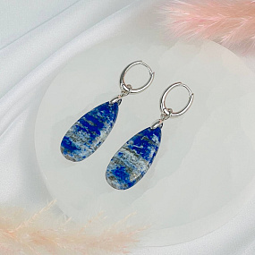 Серьги из Лазурита, Артикул: 118318 - изображение товара №2