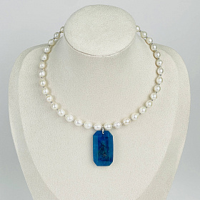 Колье из Жемчуга и Апатита