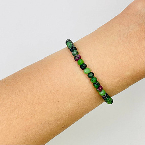 Браслет из Рубина в Цоизите, Артикул: 076820 - изображение товара №1