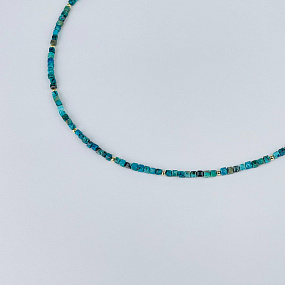 Колье из Хризоколлы, Артикул: 116827 - изображение товара №2