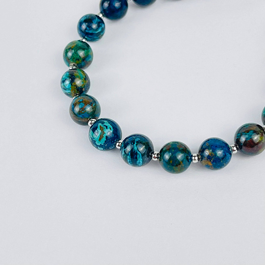 Браслет из Хризоколлы, Артикул: 116996 - изображение товара №3