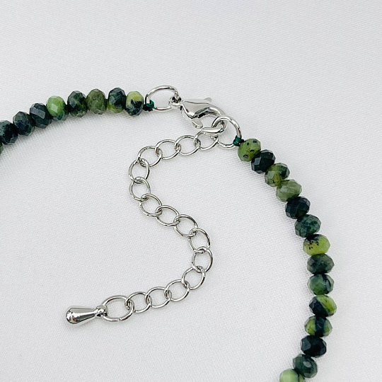 Браслет из Змеевика, Артикул: 115487 - изображение товара №4