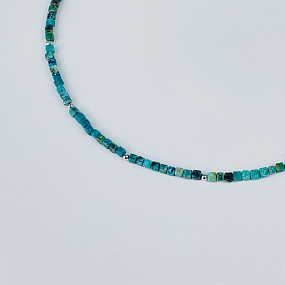 Колье из Хризоколлы, Артикул: 116826 - изображение товара №2