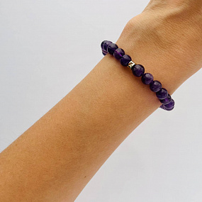 Браслет со вставкой из Аметиста , Артикул: 092103 - изображение товара №2