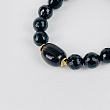 Браслет из черного Агата и Раухтопаза